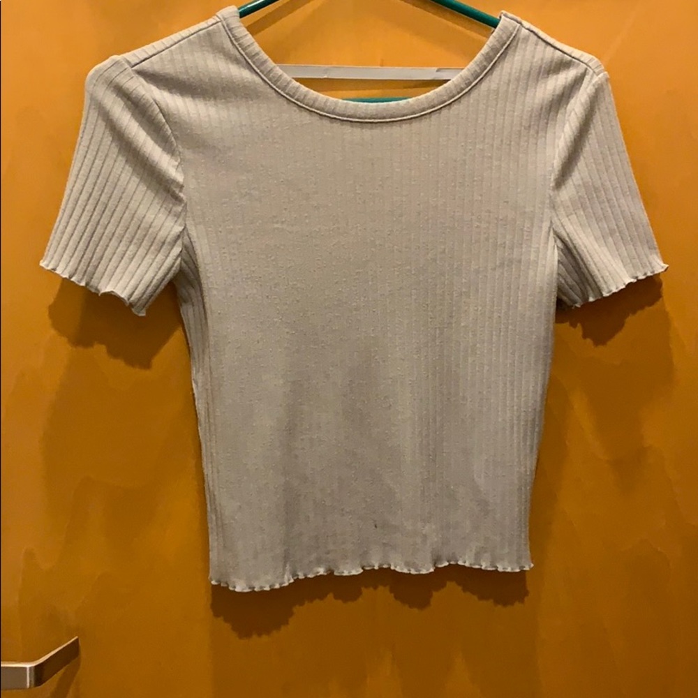 Light blue top. Great quality.